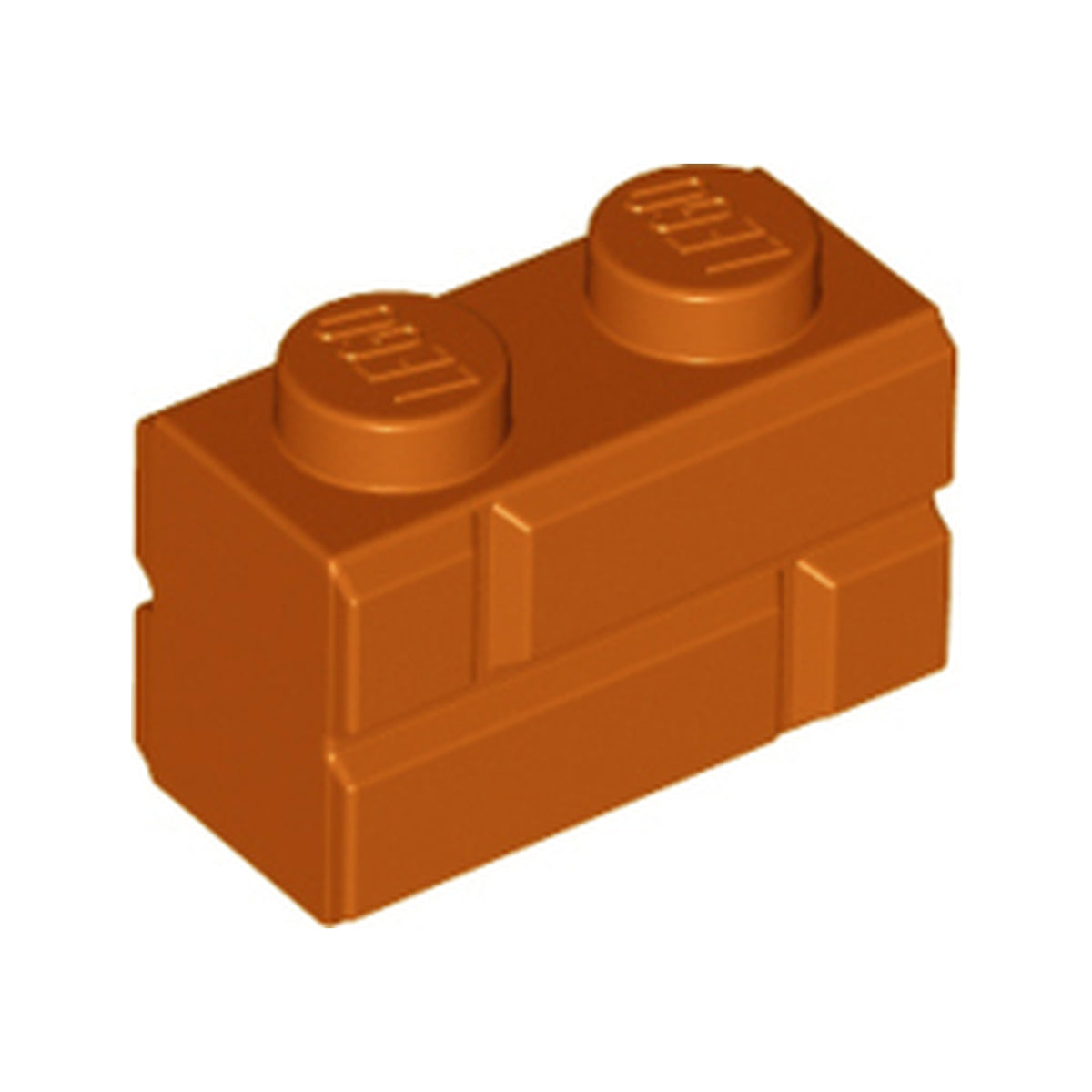 LEGO® Brick, Modified 1 x 2 with Masonry Profile 98283 dunkelorange