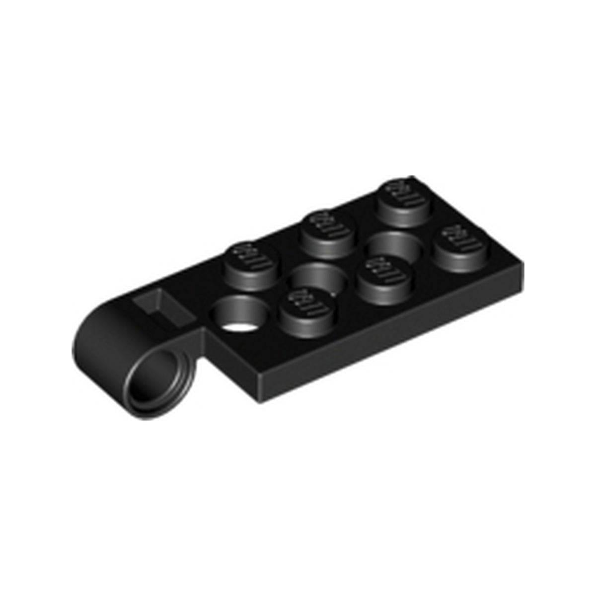 LEGO® Hinge Plate 2 x 4 with Pin Hole and 3 Holes - Top 98286 schwarz