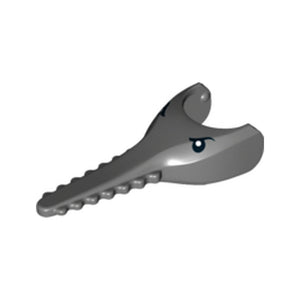 LEGO® Shark Head Sawfish with Black Eyes and White Pupils Pattern bb0783pb01