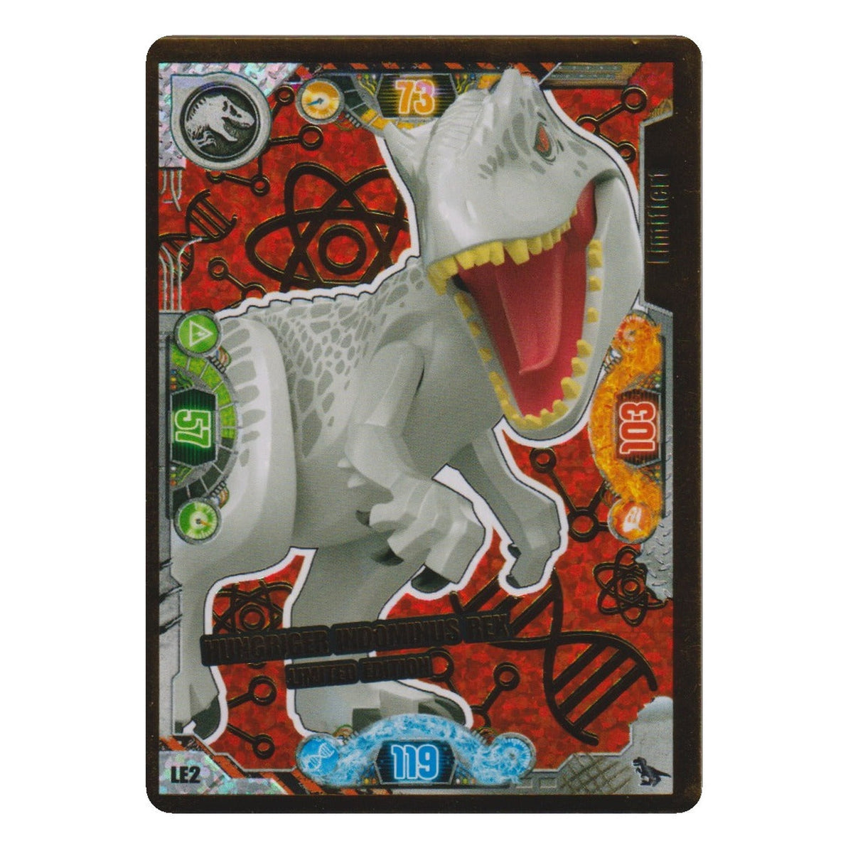 LEGO: Hungriger Indominus Rex – Jurassic World Serie 2 (LE2) – Einzelkarte