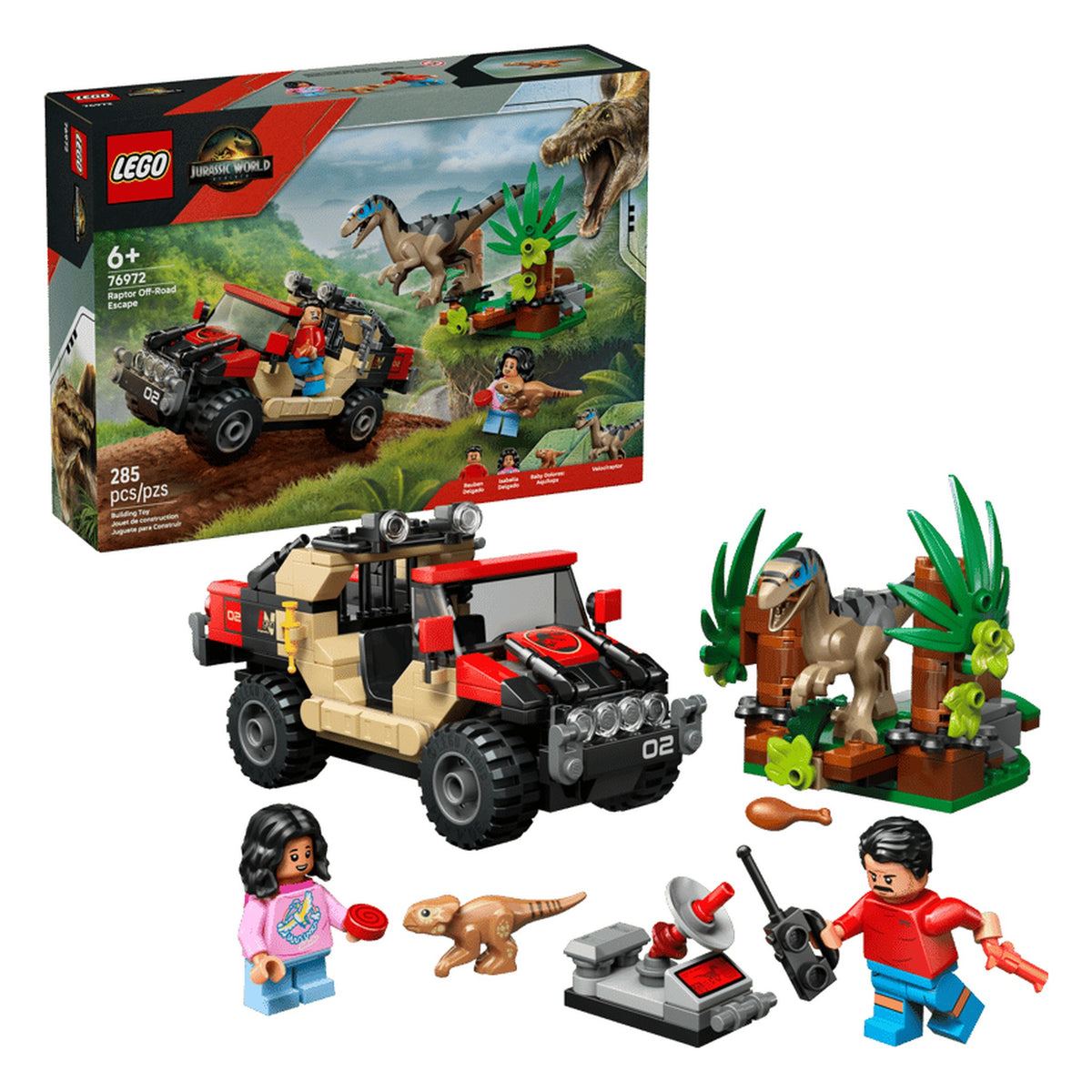 LEGO® Jurassic World 76972 - Raptor Off-road Escape