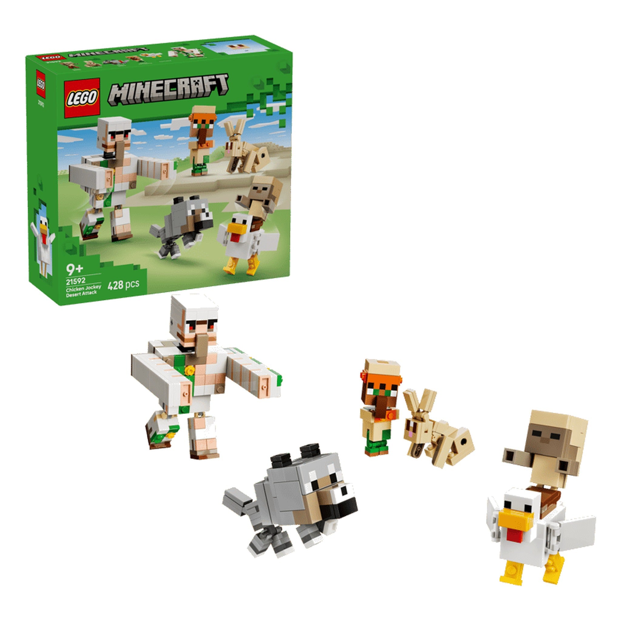 LEGO® Minecraft 21592 - Angriff des Hühnerreiters in der Wüste