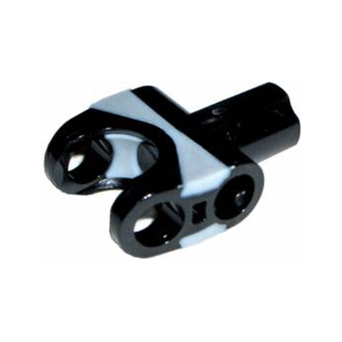 LEGO® Technic, Axle Connector 2 x 3 with Ball Joint Socket and Axle Socket with Molded Light Bluish Gray Rubber Insert Pattern x1192px1 schwarz