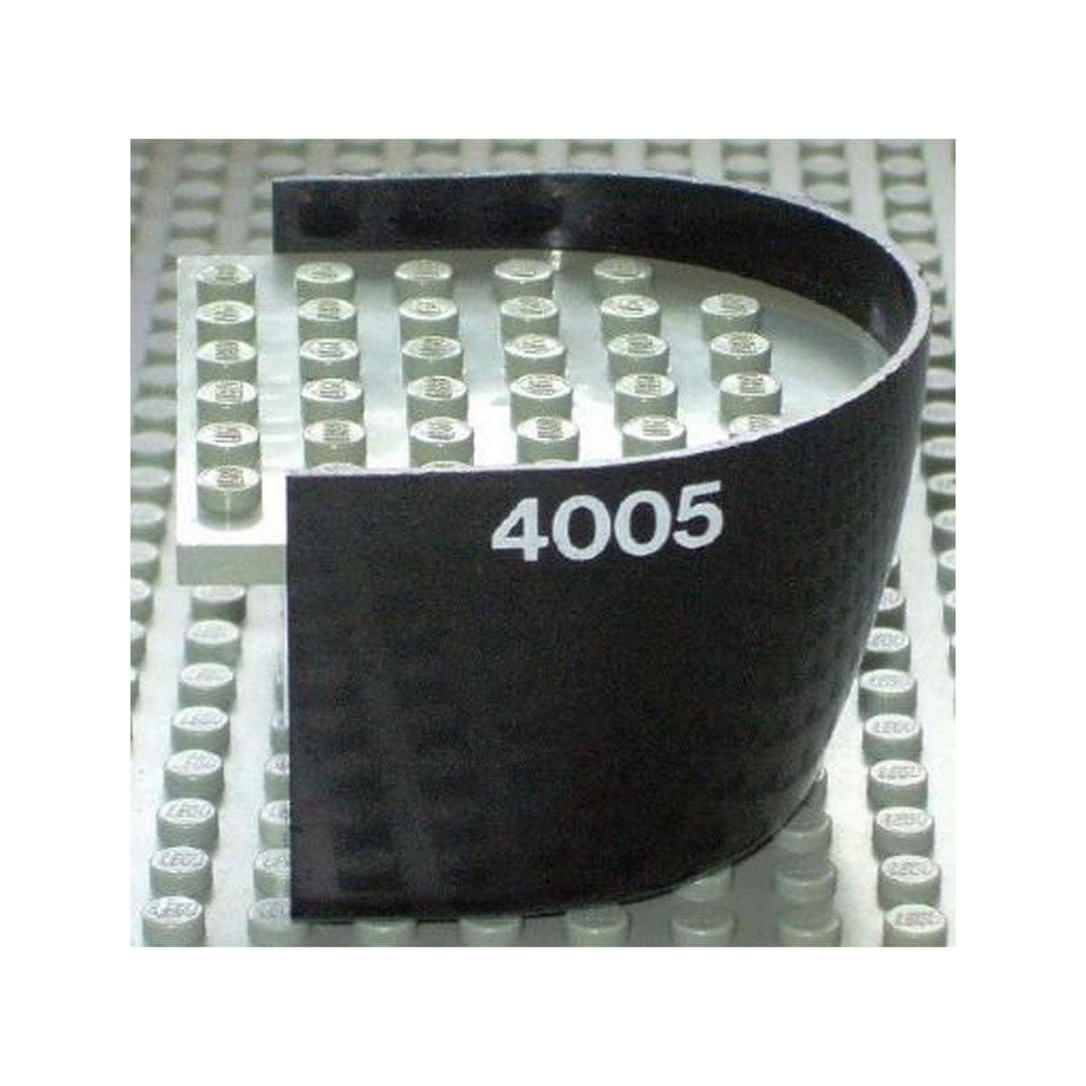 LEGO® Boat, Hull Smooth Stern 6 x 6 x 3 1/3 with Light Gray Deck with '4005' Pattern on Both Sides (Stickers) - Set 4005 x147c01pb02 schwarz
