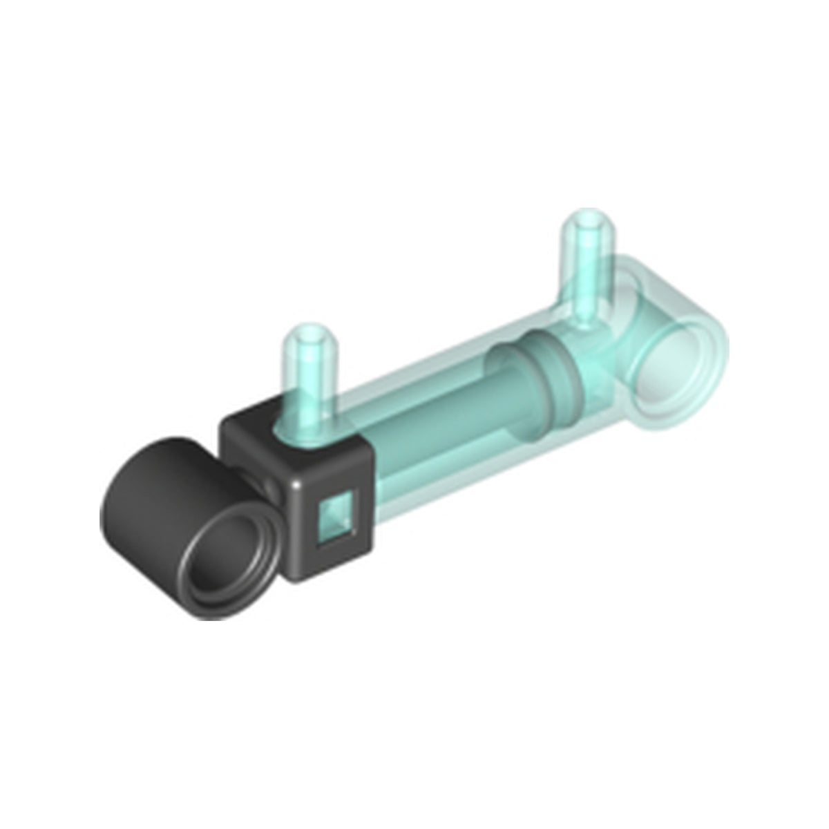 LEGO® Pneumatic Cylinder with 2 Inlets Small (32mm) x189c01 transparent hellblau
