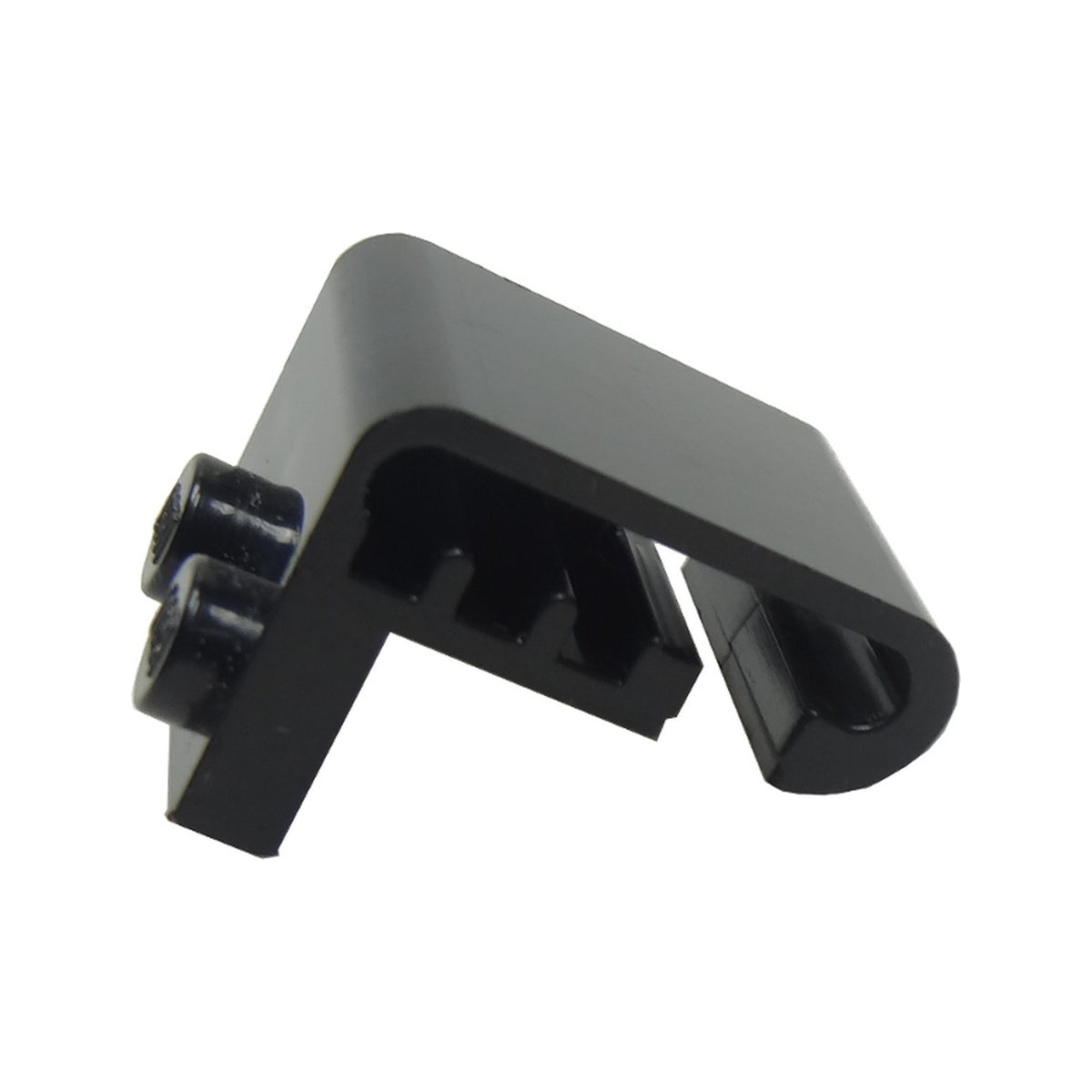 LEGO® Plate, Modified 1 x 2 with Steam Engine Cylinder, Round Surfaces, Interior with Grooves x461b schwarz