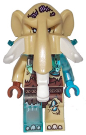 LEGO® Minifigur Mottrot loc084