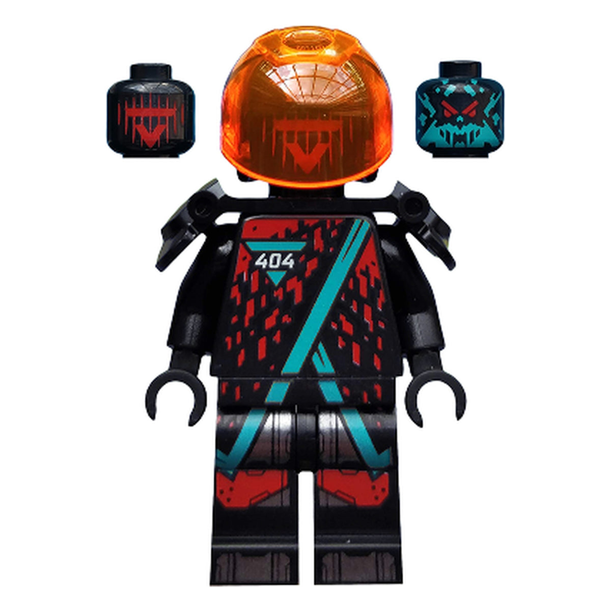 LEGO® Minifigur Red Visor, 404 Torso njo0566 – Gebr.