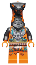 LEGO® NINJAGO Minifigur – Boa Destructor – Breastplate Torso, Pearl Dark Gray Head