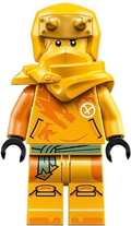 LEGO® NINJAGO Minifigur – Arin – Shirt with Orange Dragon, Hood with Horns