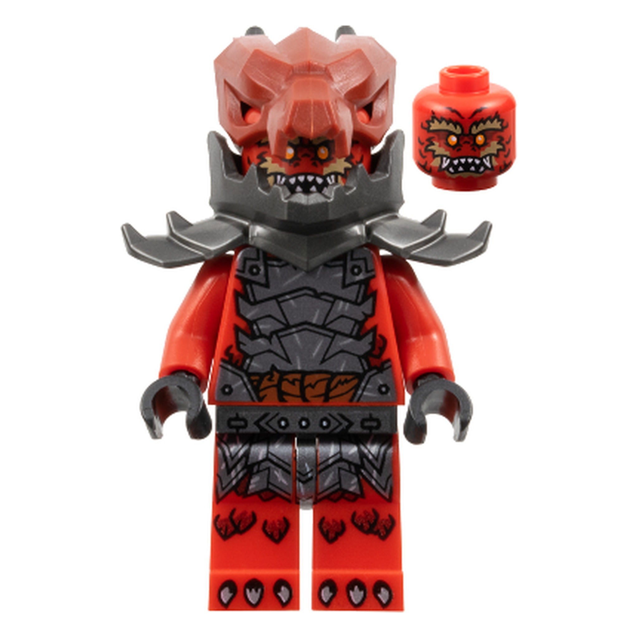 Minifigur LEGO® NINJAGO – Guerrier dragon – Bouche ouverte avec dents écartées