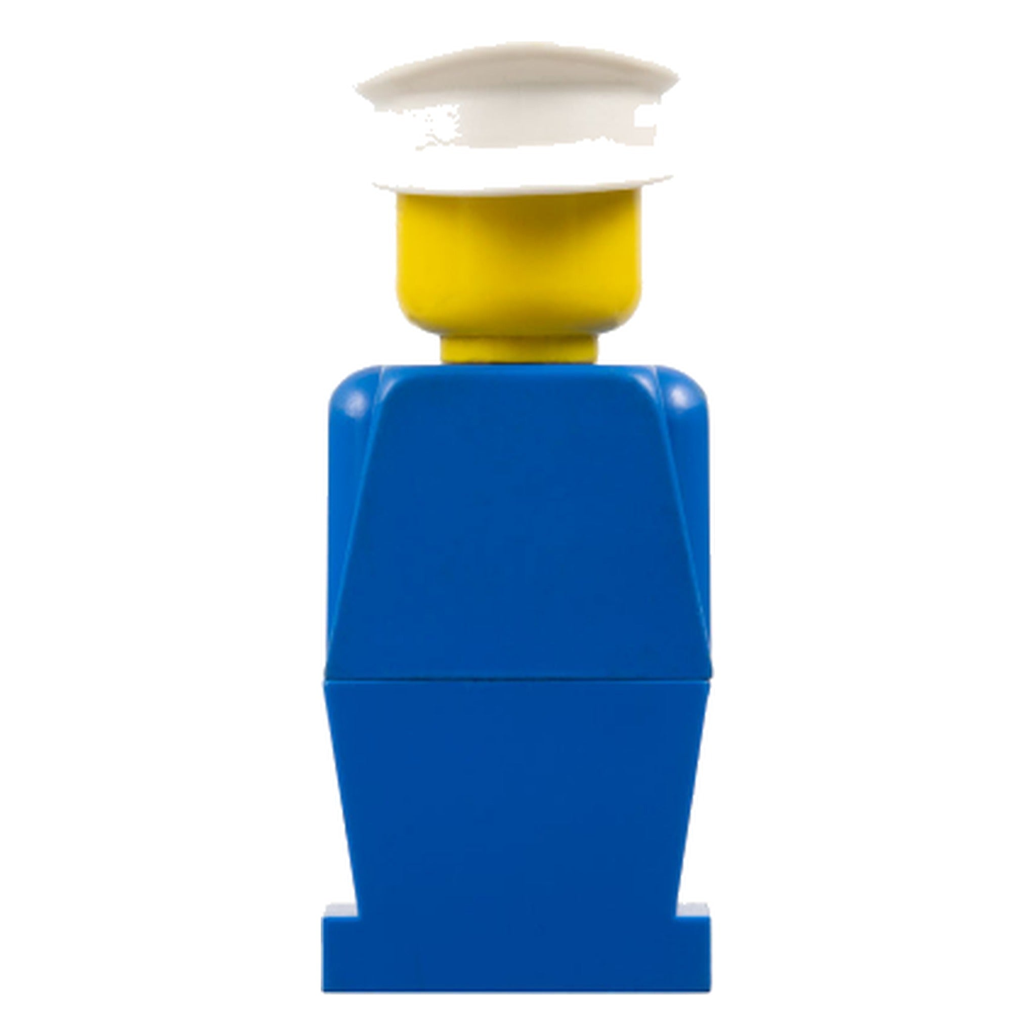 LEGO® Minifigur LEGOLAND Blue Torso, Blue Legs, White Hat old008 – Gebr.