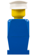 LEGO® Minifigur LEGOLAND Blue Torso, Blue Legs, White Hat old008 – Gebr.