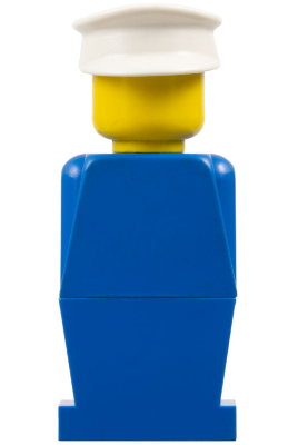 LEGO® Minifigur LEGOLAND Blue Torso, Blue Legs, White Hat old008 – Gebr.