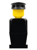 LEGO® Minifigur LEGOLAND Black Torso, Black Legs, Black Hat old011 – Gebr.