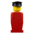 LEGO® Minifigur LEGOLAND Red Torso, Red Legs, Black Hat old012 – Gebr.