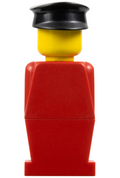 LEGO® Minifigur LEGOLAND Red Torso, Red Legs, Black Hat old012 – Gebr.