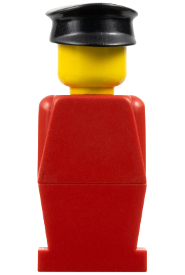 LEGO® Minifigur LEGOLAND Red Torso, Red Legs, Black Hat old012 – Gebr.