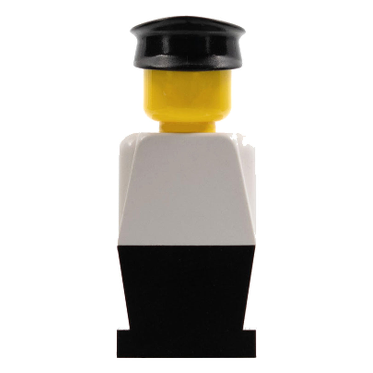 LEGO® Minifigur LEGOLAND White Torso, Black Legs, Black Hat old024 – Gebr.
