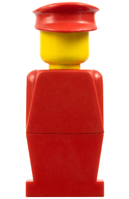 LEGO® Minifigur LEGOLAND Red Torso, Red Legs, Red Hat old025 – Gebr.