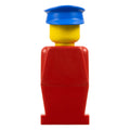 LEGO® Minifigur LEGOLAND Red Torso, Red Legs, Blue Hat old031 – Gebr.