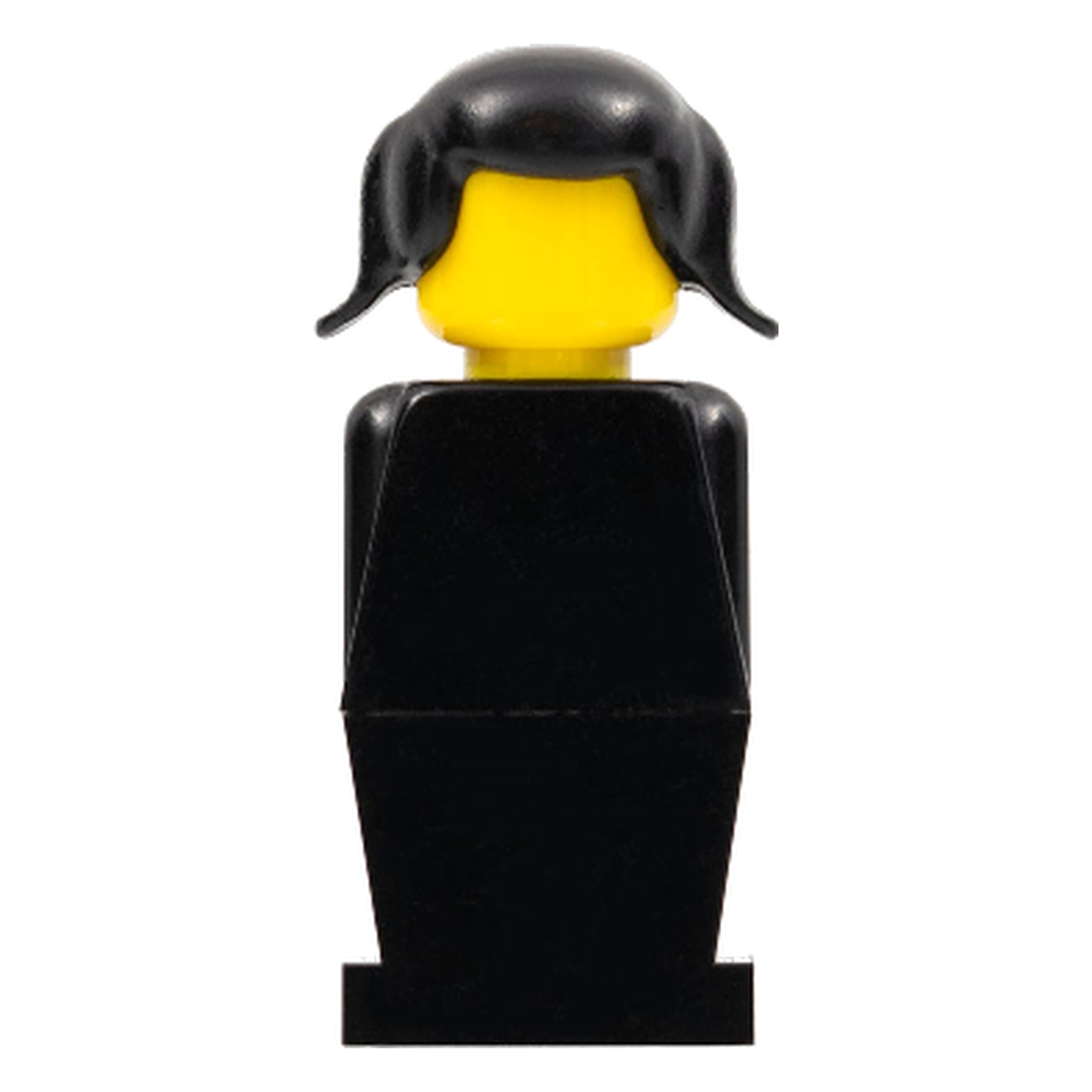 LEGO® Minifigur LEGOLAND Black Torso, Black Legs, Black Pigtails Hair old032 – Gebr.