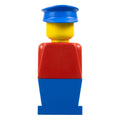 LEGO® Minifigur LEGOLAND Red Torso, Blue Legs, Blue Hat old033 – Gebr.