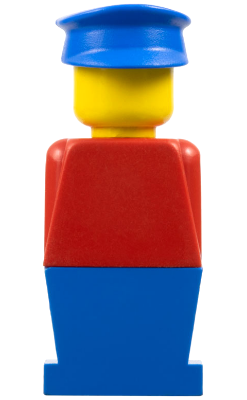 LEGO® Minifigur LEGOLAND Red Torso, Blue Legs, Blue Hat old033 – Gebr.