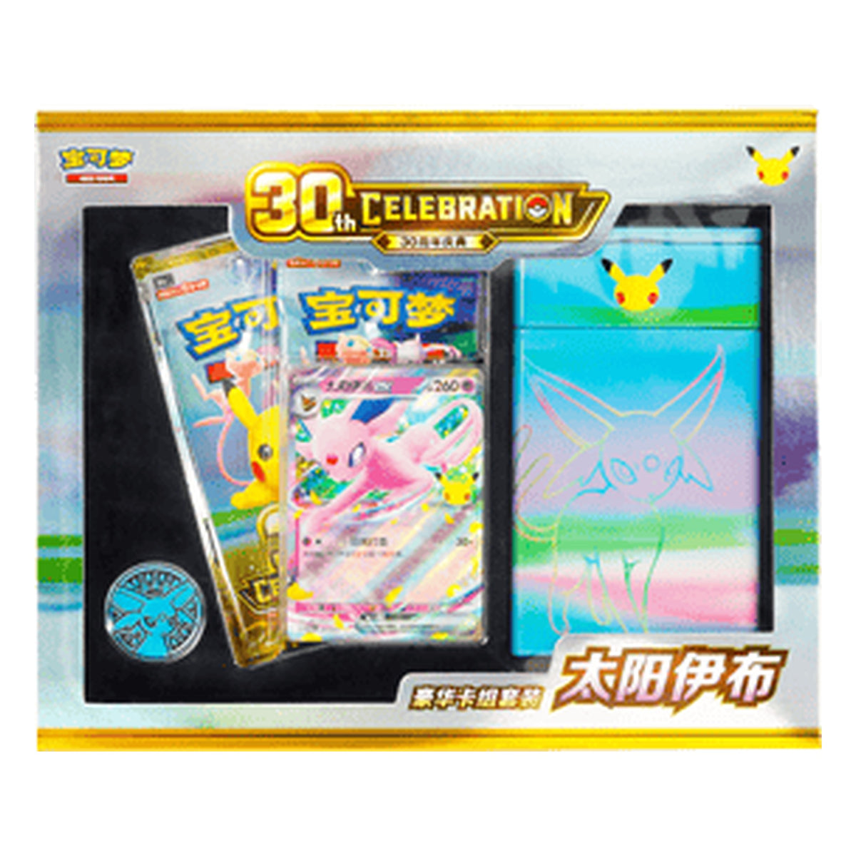 Pokémon: 30th Celebration Luxury Set Espeon ex – Chinesisch