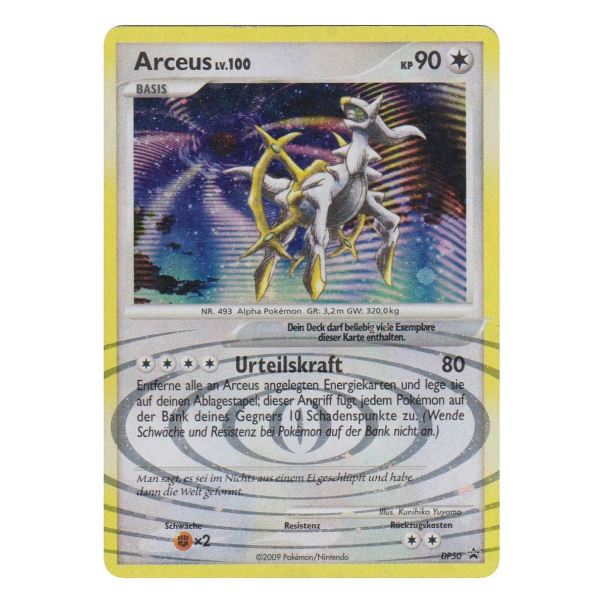 Pokémon : Arceus Niveau 100 – Promo Étoiles noires DP (DP 50) – Carte individuelle