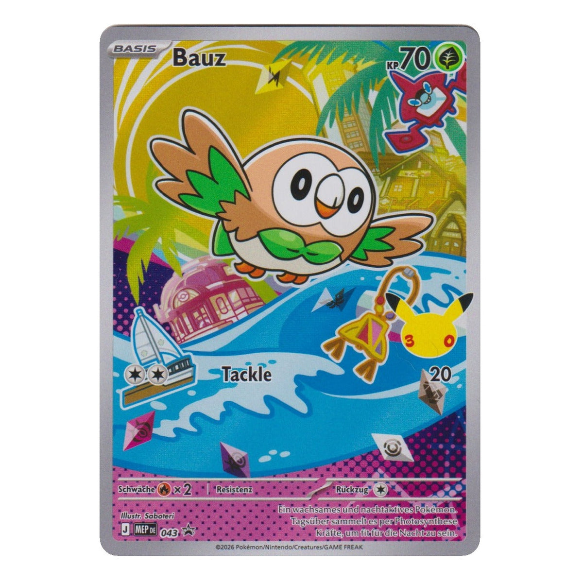 Pokémon: Bauz – MEP Black Star Promos (MEP 043) – Carte individuelle