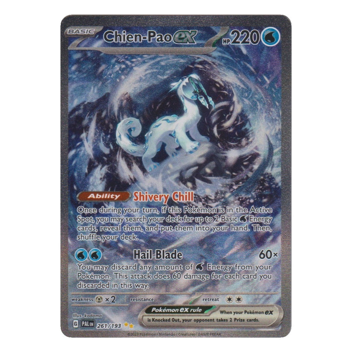 Pokémon: Chien-Pao ex – Paldea Evolved (PAL 261) – Einzelkarte