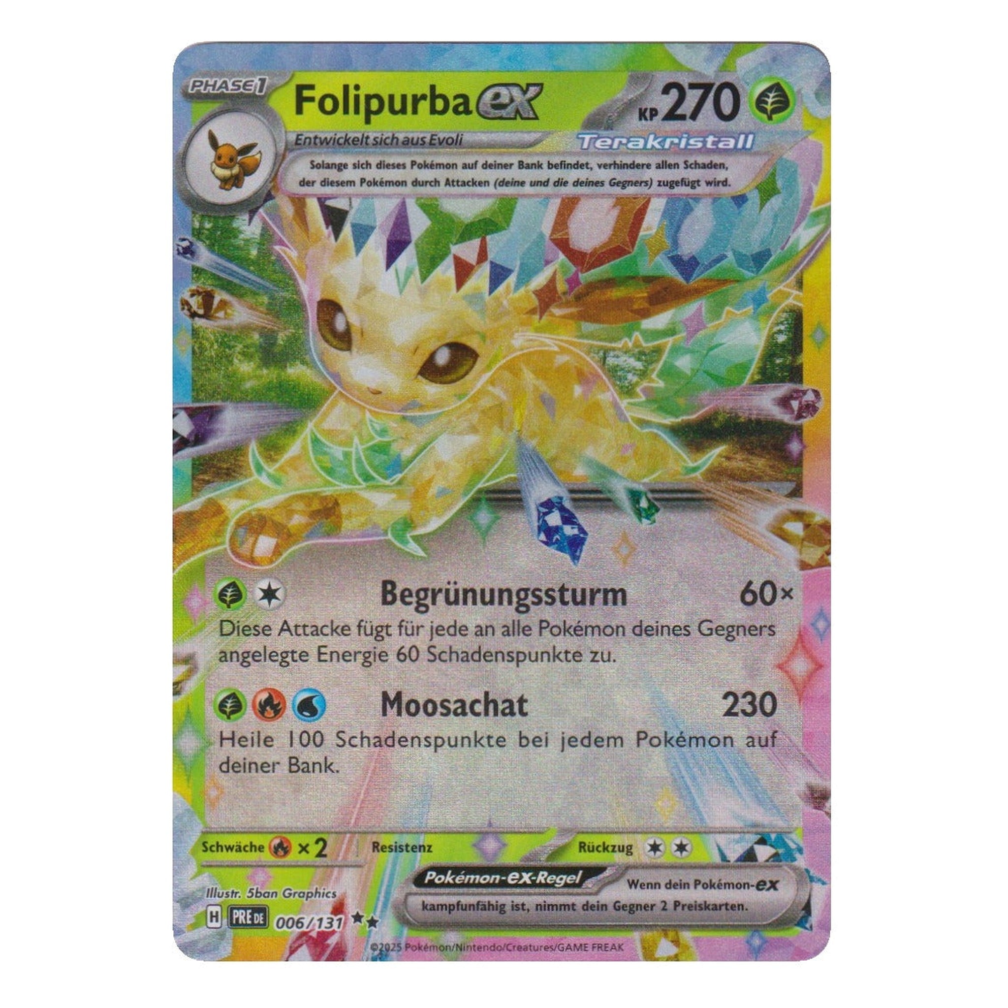 Pokémon: Folipurba ex – Prismatische Entwicklungen (PRE 006) – Einzelkarte