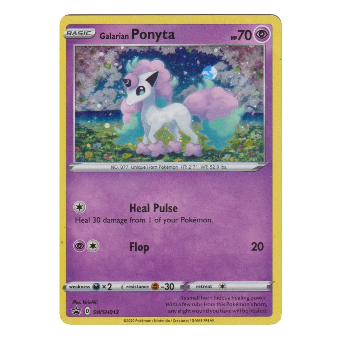 Pokémon: Galarian Ponyta – SWSH Black Star Promos (SWSH 013) – Single Card