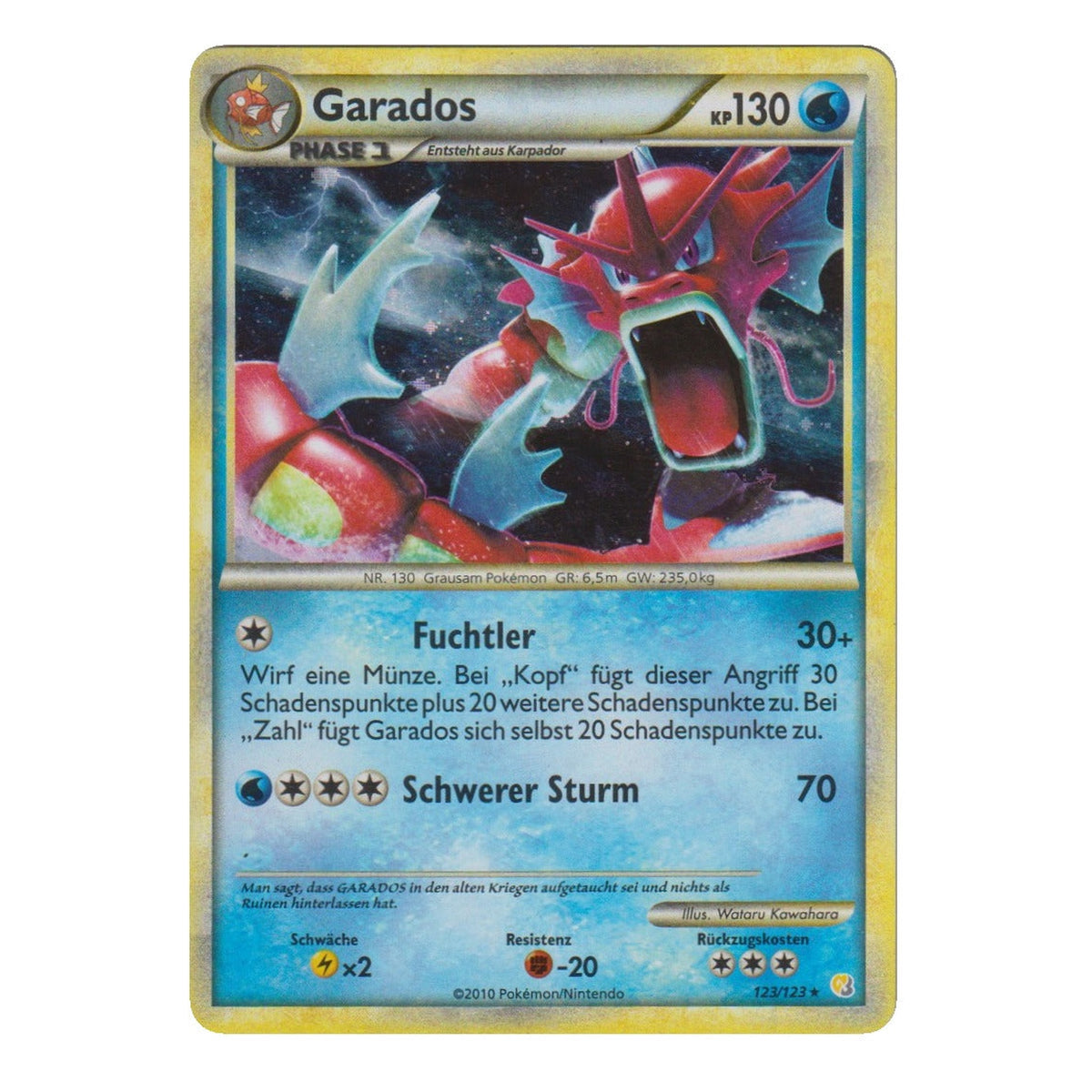 Pokémon: Garados – HeartGold & SoulSilver (HS 123) – Einzelkarte