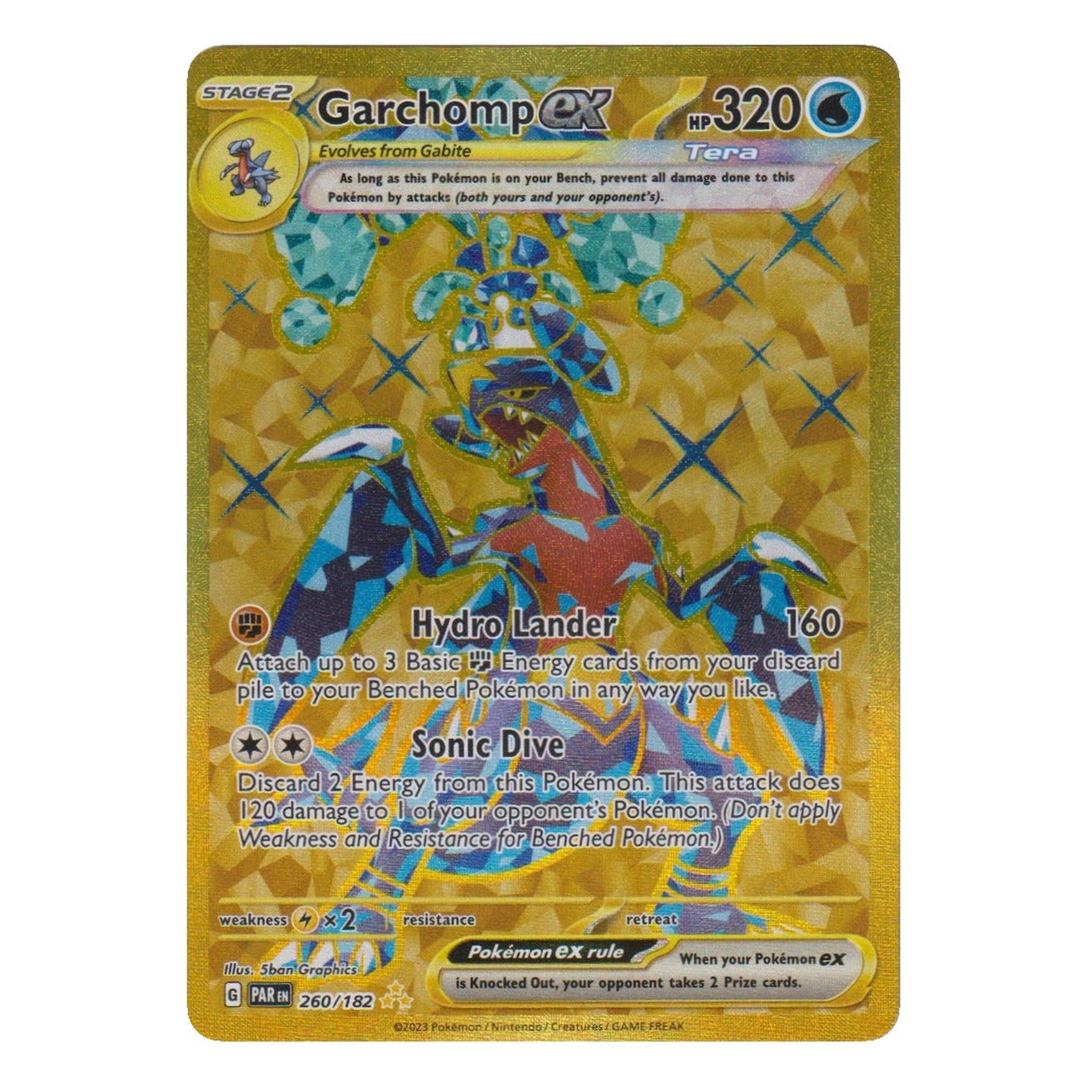 Pokémon: Garchomp ex – Paradox Rift (PAR 260) – Einzelkarte