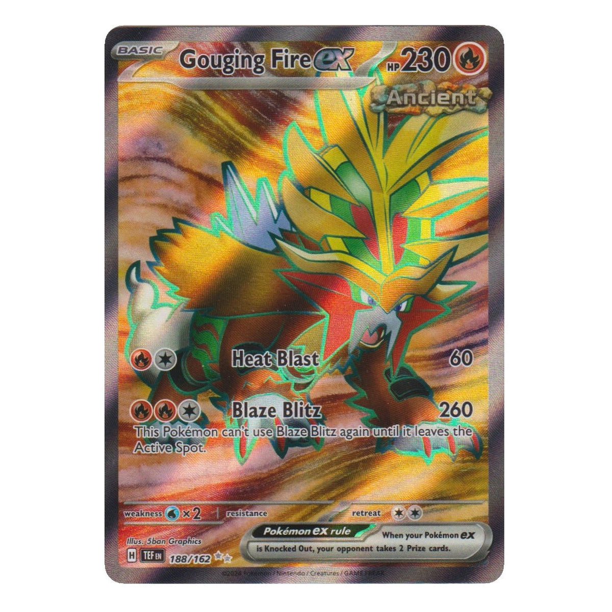 Pokémon: Gouging Fire ex – Temporal Forces (TEF 188) – Single Card