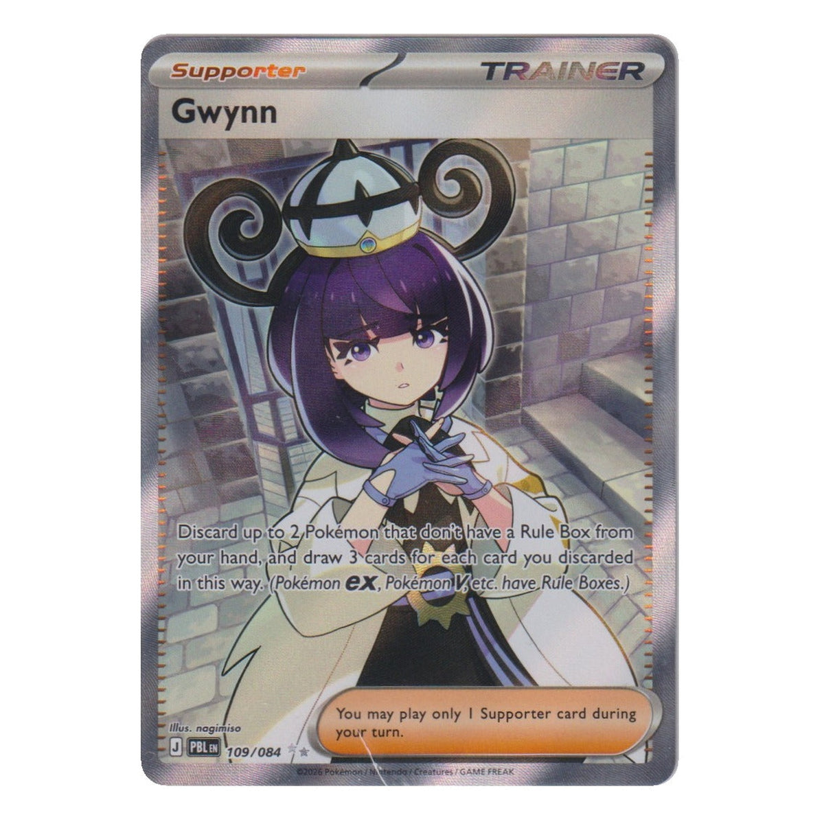 Pokémon: Gwynn – Pitch Black (PBL 109) – Einzelkarte