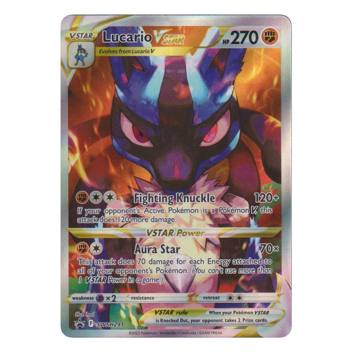 Pokémon: Lucario VSTAR – SWSH Black Star Promos (SWSH 291) – Single Card