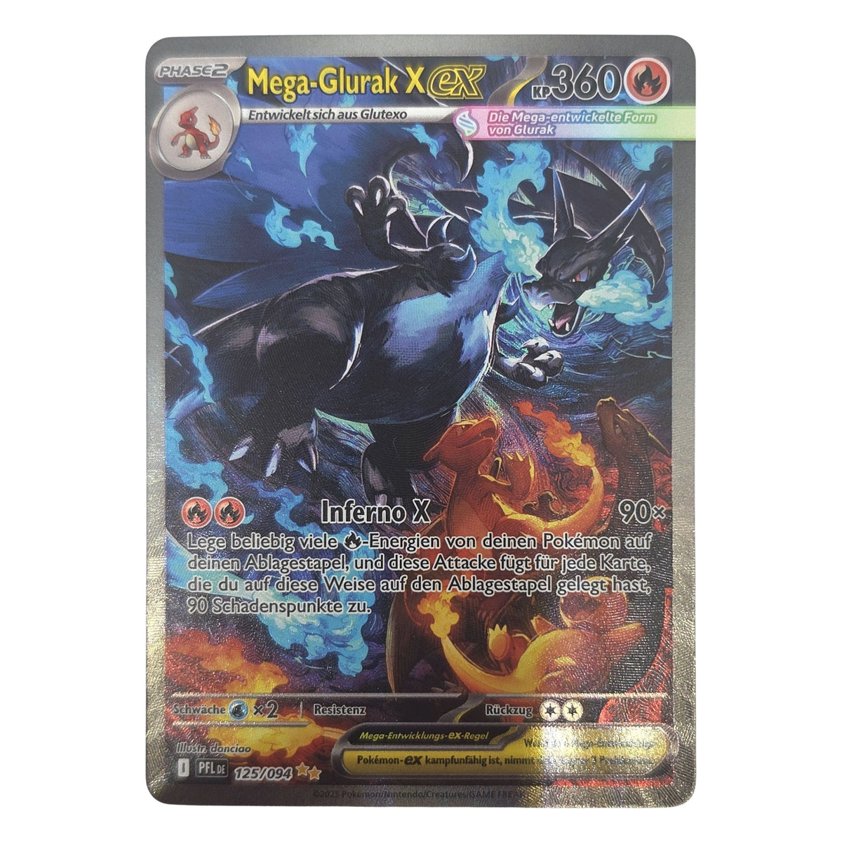 Pokémon: Mega Charizard X ex – Phantasmal Flames (PFL 125) – Einzelkarte