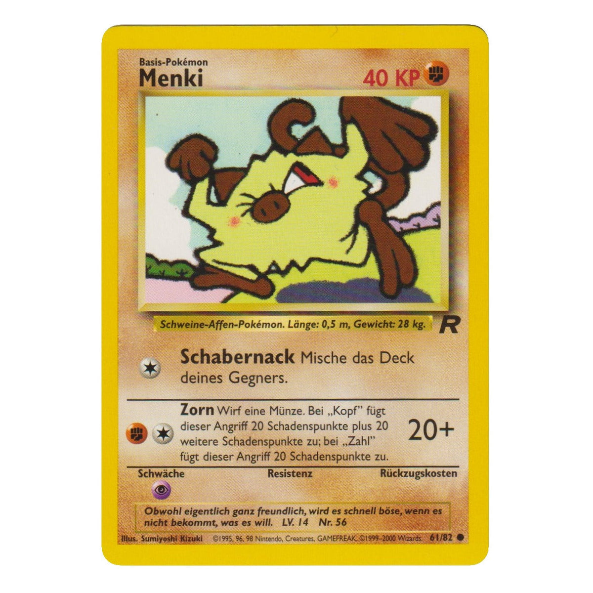 Pokémon: Mankey – Team Rocket (61/82) – Single Card