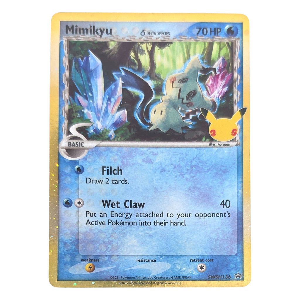 Pokémon: Mimikyu δ Delta Species – SWSH Black Star Promos (SWSH 136) – Einzelkarte