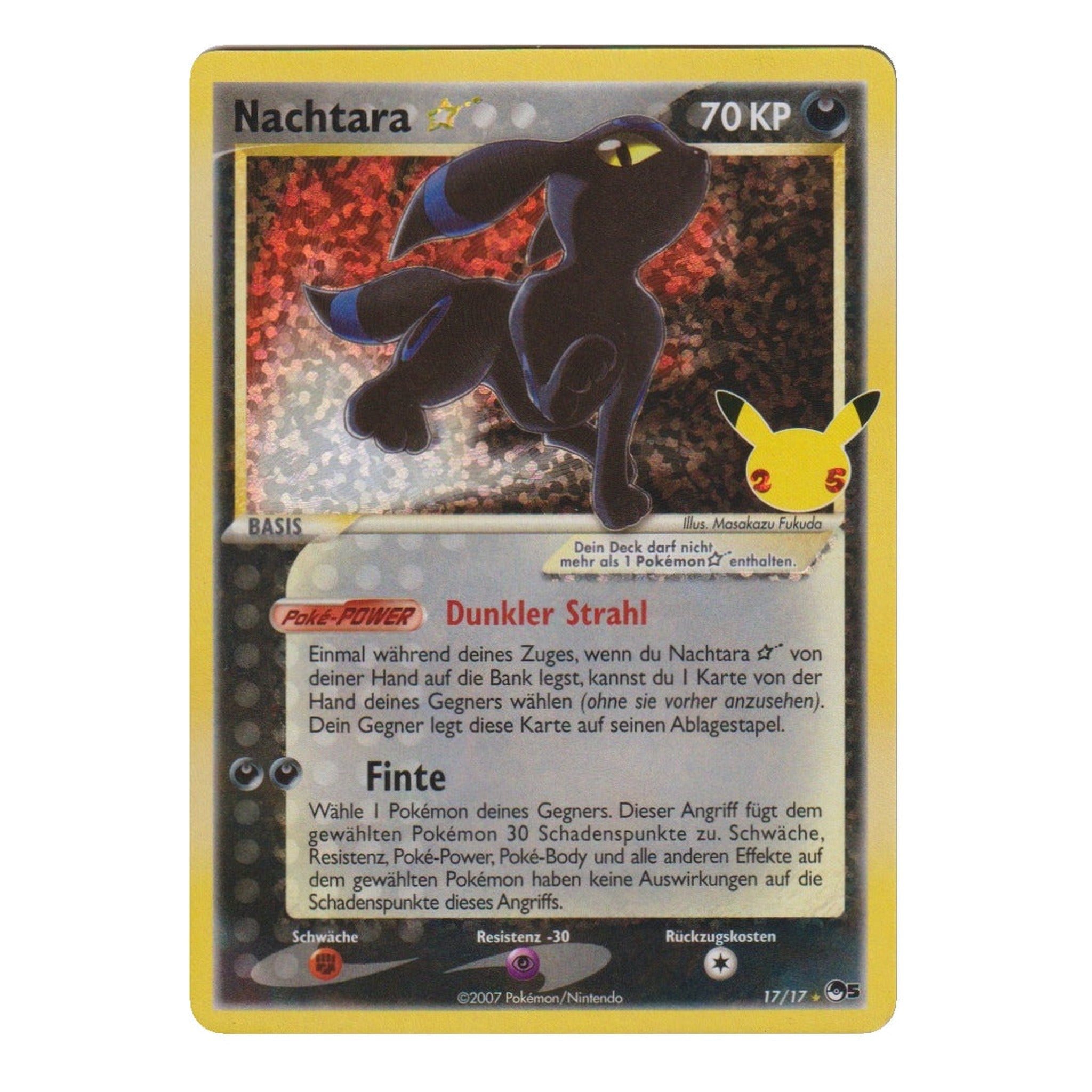 Pokémon: Umbreon ★ – Celebrations: Classic Collection (CEL 017) – Single Card