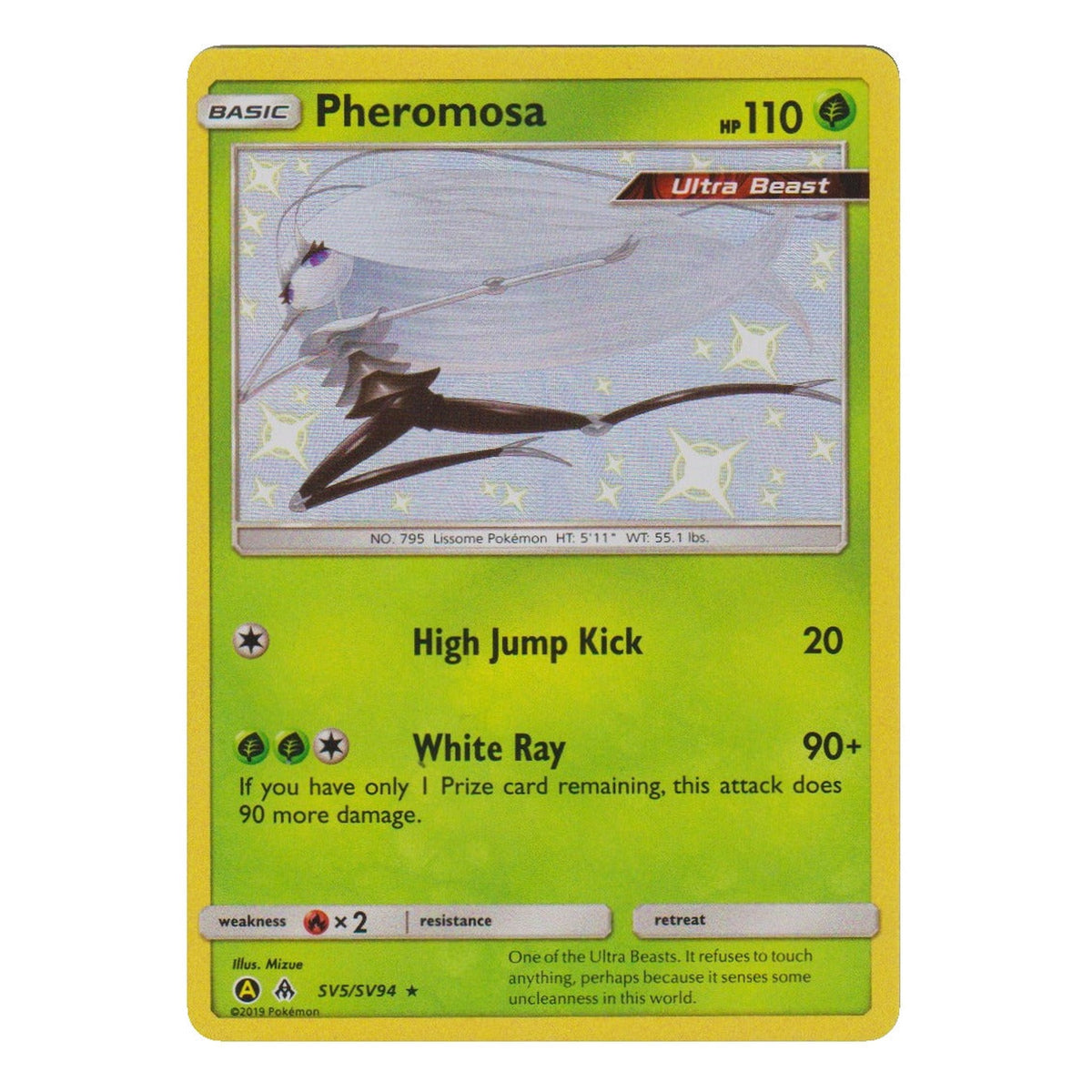 Pokémon: Pheromosa – Hidden Fates (SM SV5) – Einzelkarte