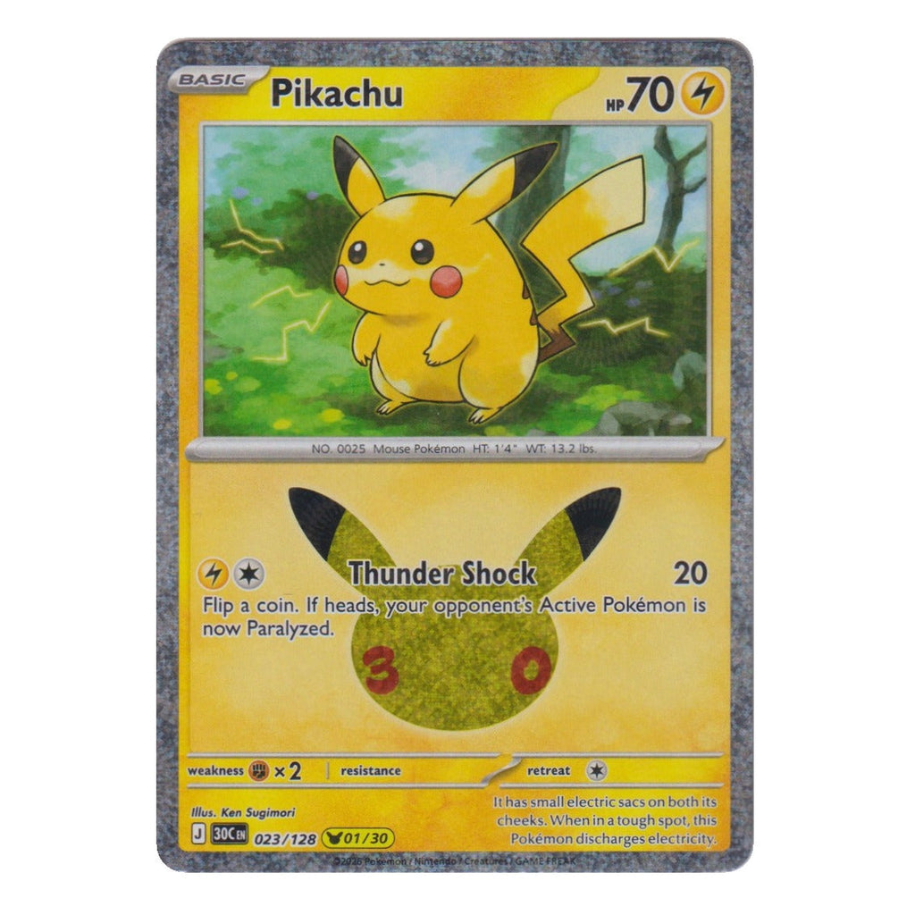 Pokémon: Pikachu – 30th Celebration (30C 023) – Einzelkarte
