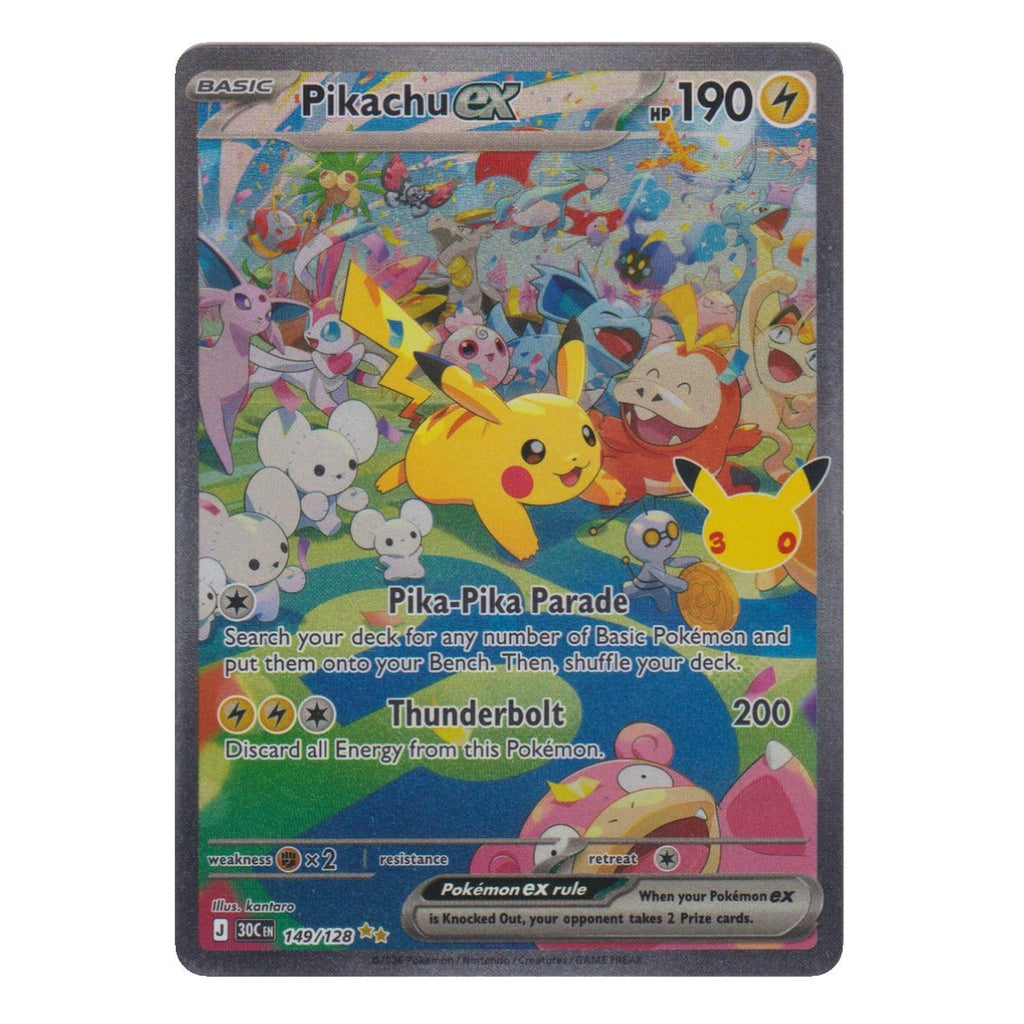 Pokémon: Pikachu ex – 30th Anniversary Collection (30C 149) – Einzelkarte