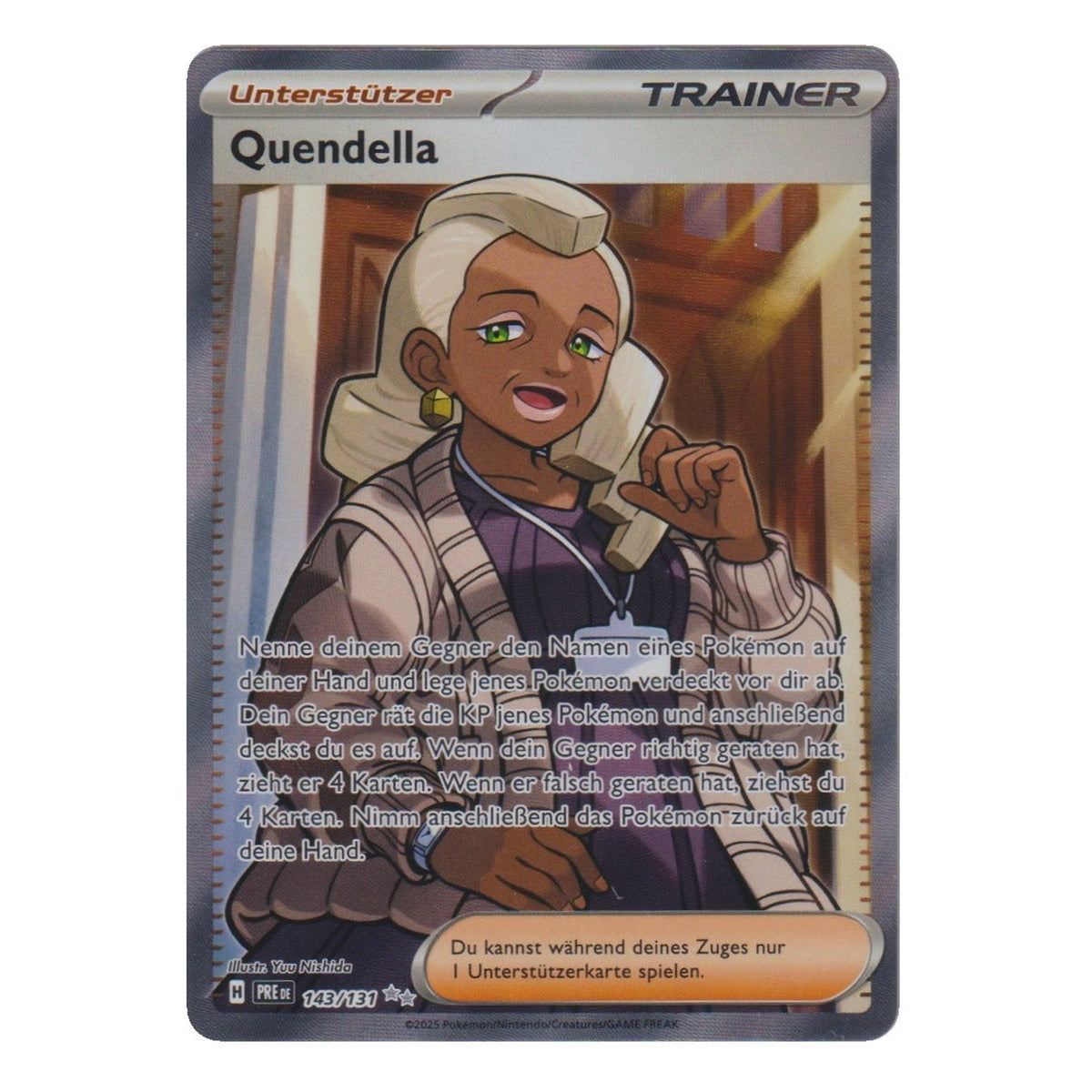 Pokémon: Quendella – Prismatische Entwicklungen (PRE 143) – Einzelkarte