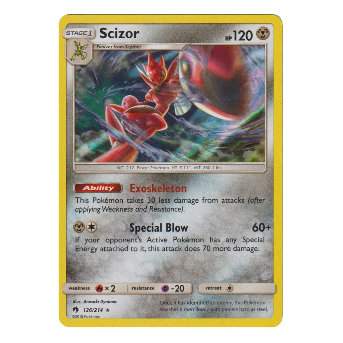 Pokémon: Scizor – Lost Thunder (LOT 126) – Einzelkarte