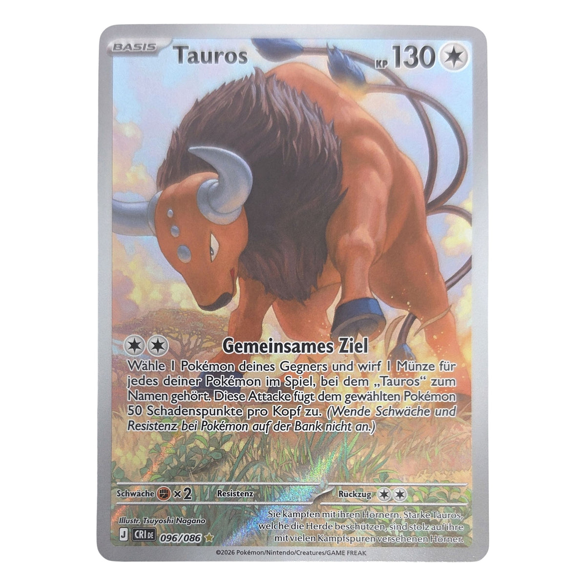 Pokémon: Tauros – Fiery Sparks (CRI 96) – Single Card