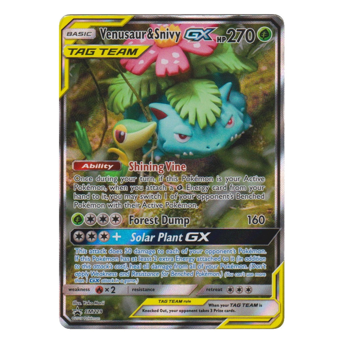 Pokémon: Venusaur & Snivy GX – SM Black Star Promos (SM 229) – Single Card